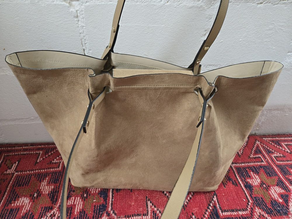 Shopper Tasche Shopper Silber H&m Grosser Shopper