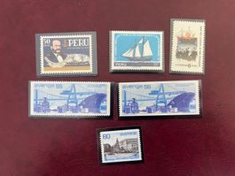 Peru, USA, Swcheden Lot Schiffe 1970 ** (4229)
