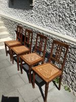 Biedermeier-Stühle, 4 Stück mit Wiener Geflecht