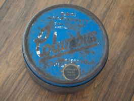 Uralte Blechdose Columbus - Bestes Juchtenfett - vintage