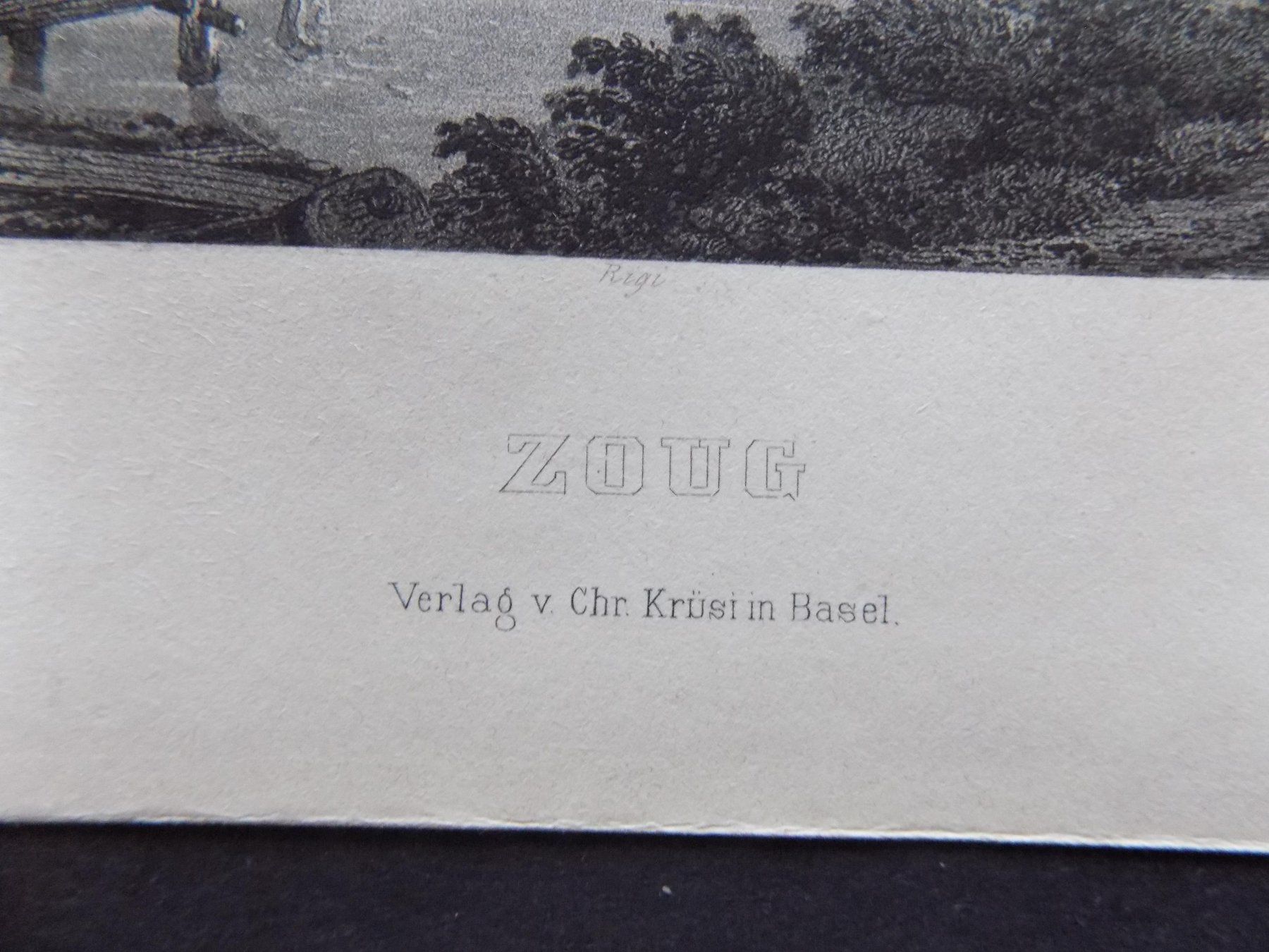 Gravures: Zug gegen Arth Rigi – D'occasion à Risch par Rischli15 2