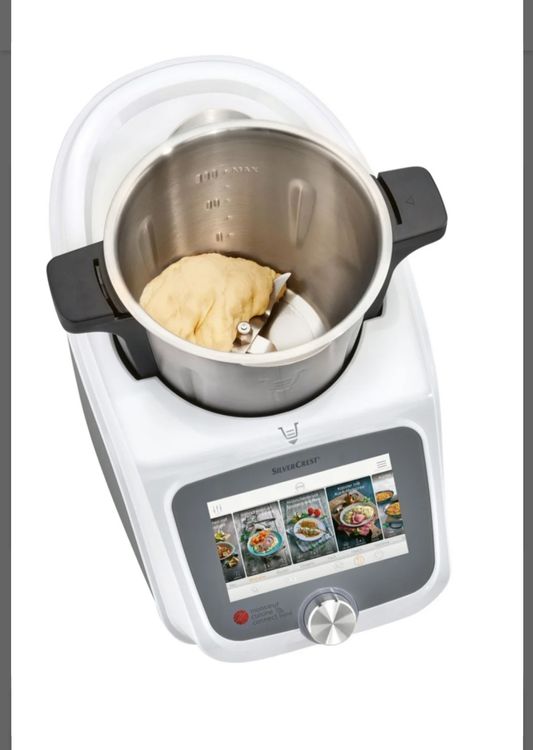 SilverCrest Monsieur Cuisine Connect Küchenmaschine – 1100 W, 11 Funktionen, Mit App & Touchscreen