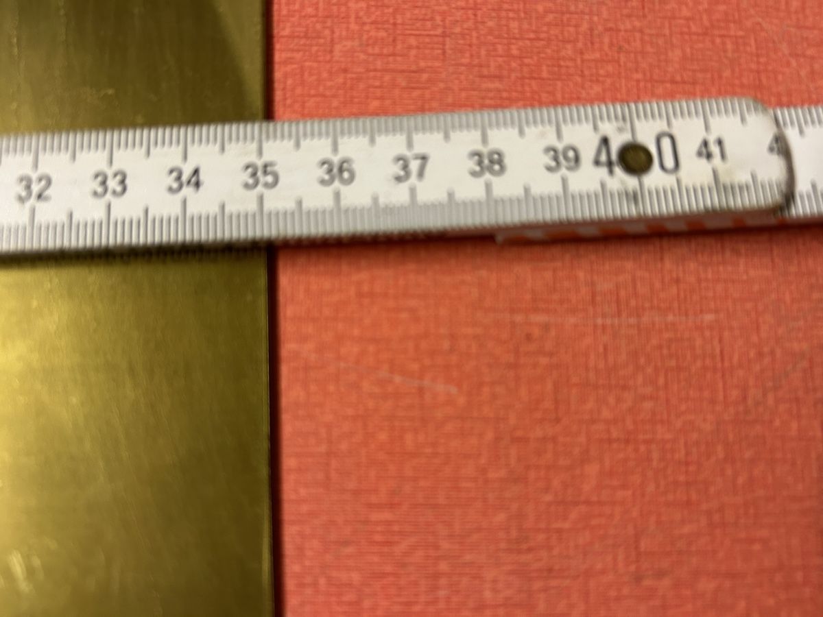 Piatti di portata: Messingblech 3 Stück ca.49,5x35 cm.  Dicke 1 mm. – Usato da Lanzenhäusern venduto da vic63 7