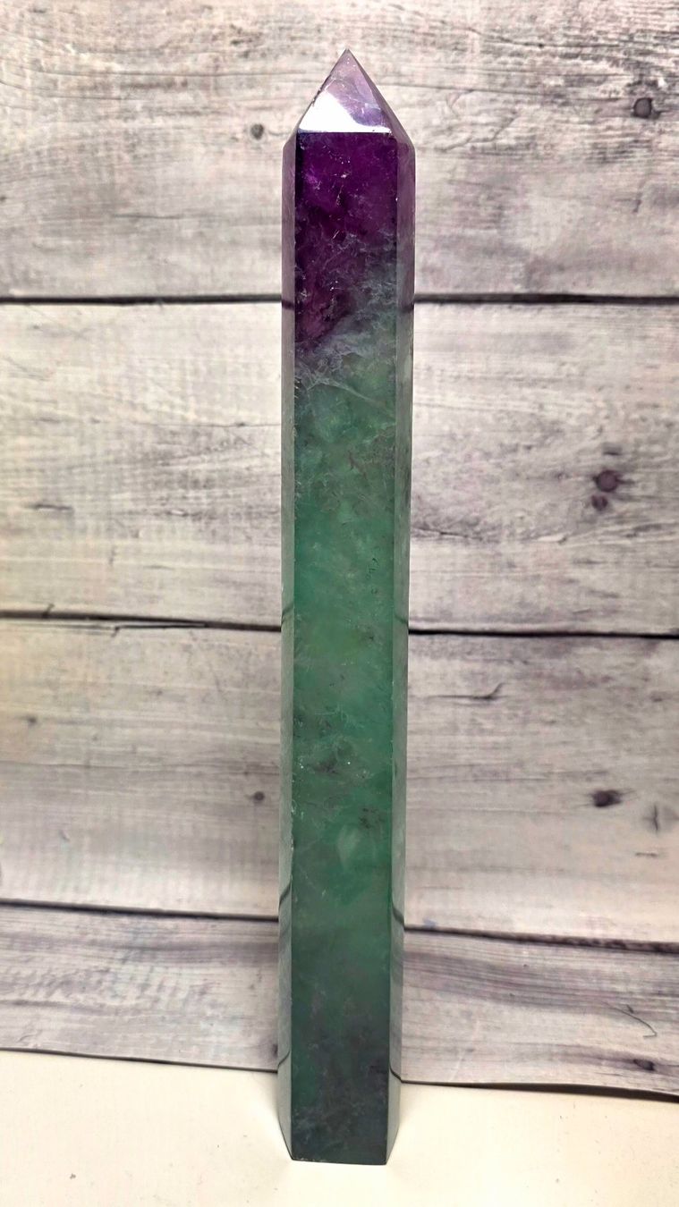 Minerali & Pietre curative: Wassermelonen Fluorit Obelisk 1kg – Nuovo e nell'imballaggio originale da Matzingen venduto da Shay_Crystalz 1