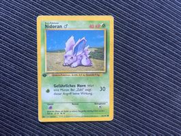 Pokemon Nidoran 1. Edition non holo Base Set