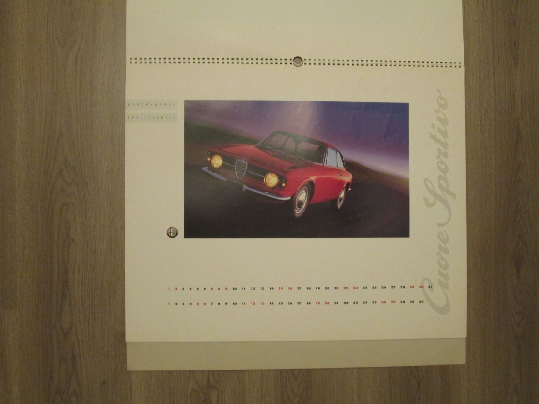 Foto & Immagini: Calandrier  Alfa Romeo de 1997 – Usato da Bonfol venduto da zagato43e 1