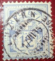 Wertziffer Luzern Nr. 56 weisses Papier Kat. 40