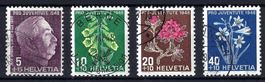 Pro Juventute Satz 1948 Katalog-Nr. J125-J128, sauber gest.