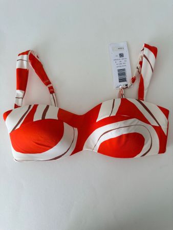 TRIUMPH, Bikini-Top SUMMER ALLURE, Grösse 40B, Orange/Weiss