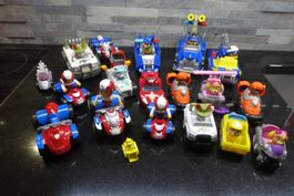 Paw Patrol Fahrzeuge z.T. mit Figuren