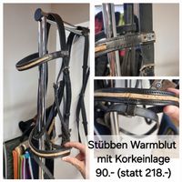 Stübben Zaum Warmblut mit Korkeinlage, neu