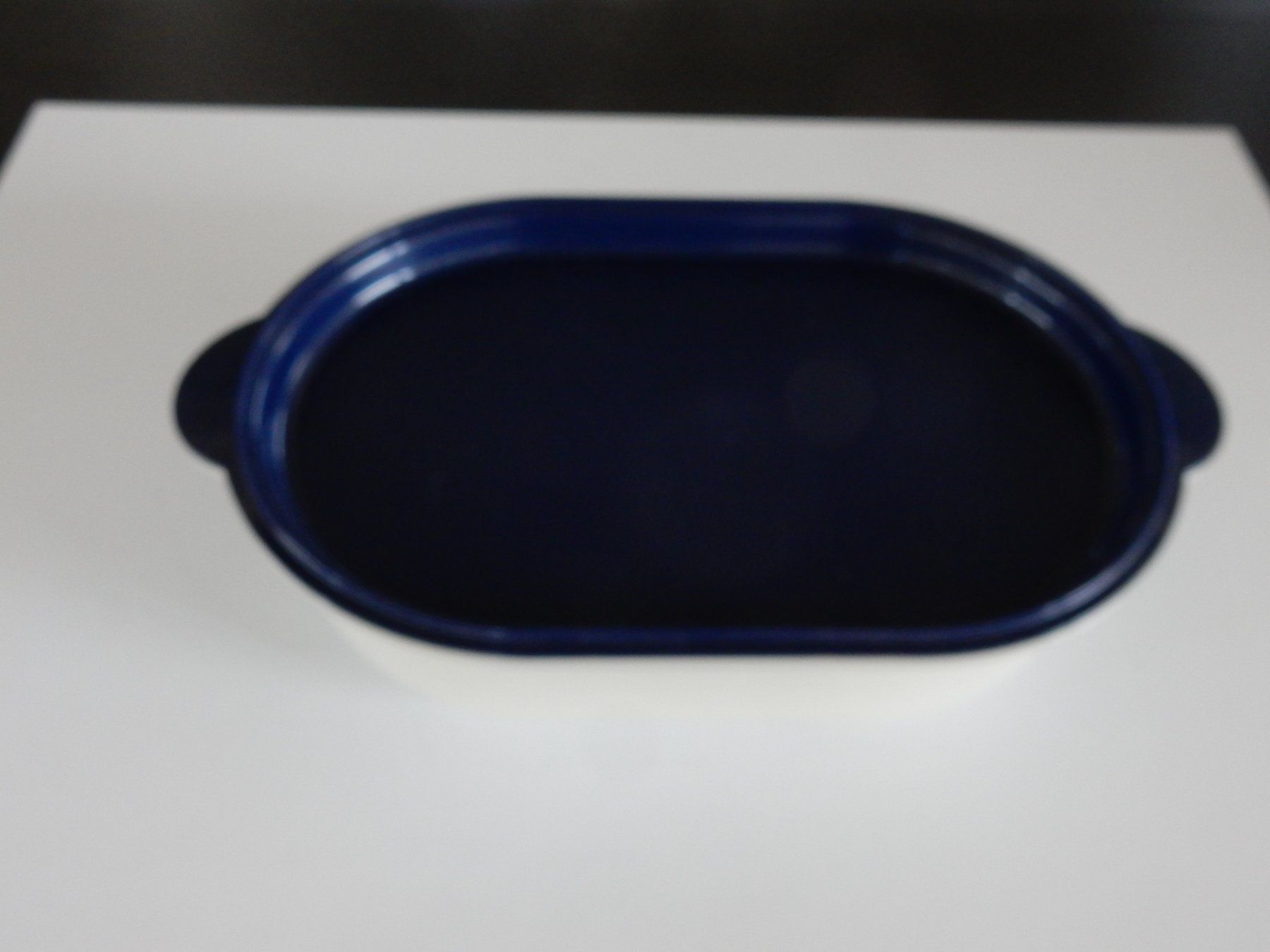 Ciotole: Vorratsbehälter oval mit Deckel weiss/blau neu – Nuovo (secondo la descrizione) da Neuenegg venduto da wisteibe 2