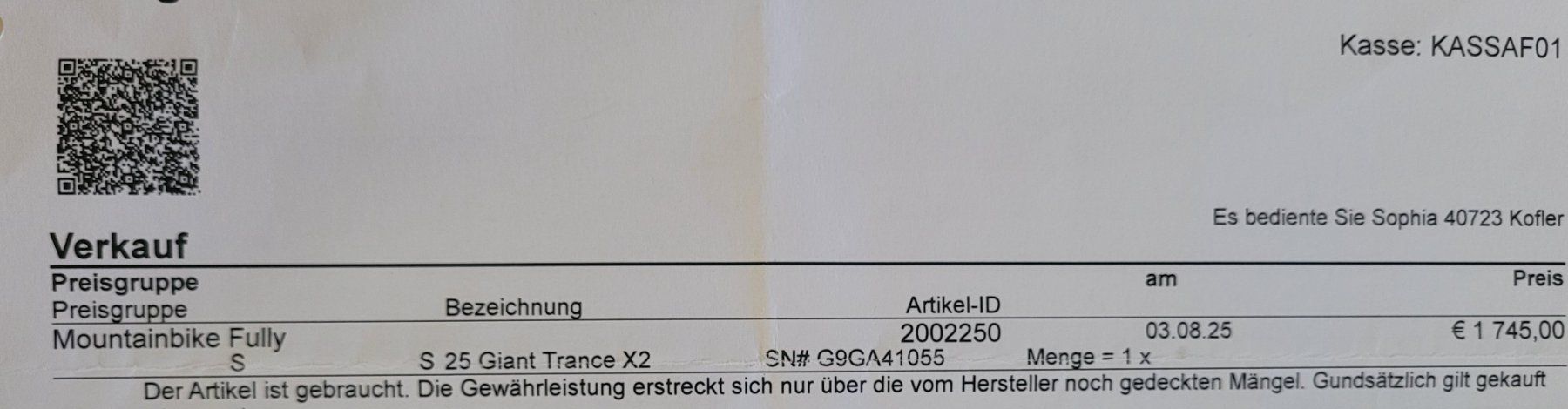 Velos: Giant Fully Bike Gr S – Gebraucht aus Muttenz von Sfia 4
