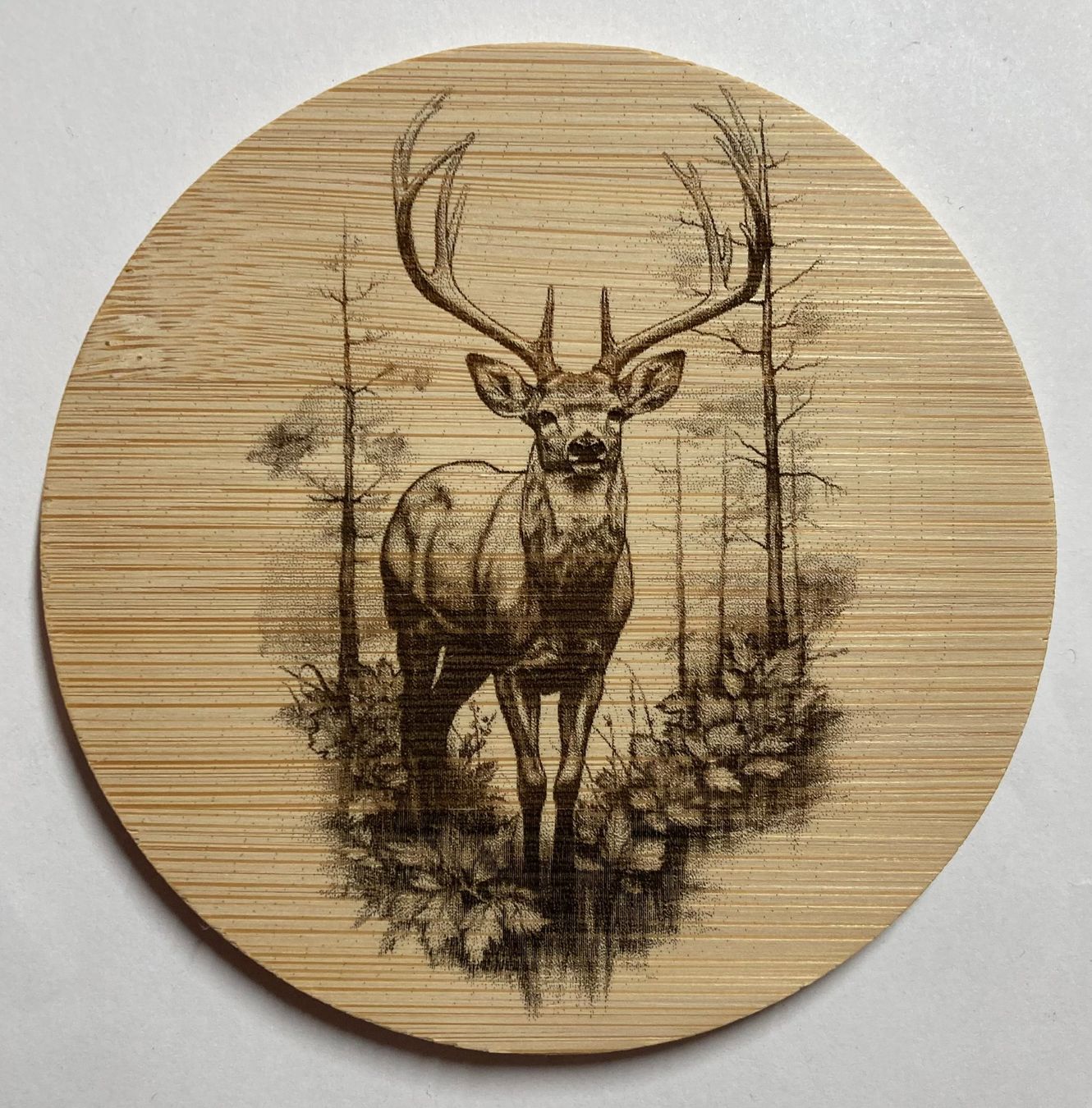 Sottobicchieri: Untersetzer-Set Hirsch – Nuovo e nell'imballaggio originale da Trimmis venduto da Laserart_FN