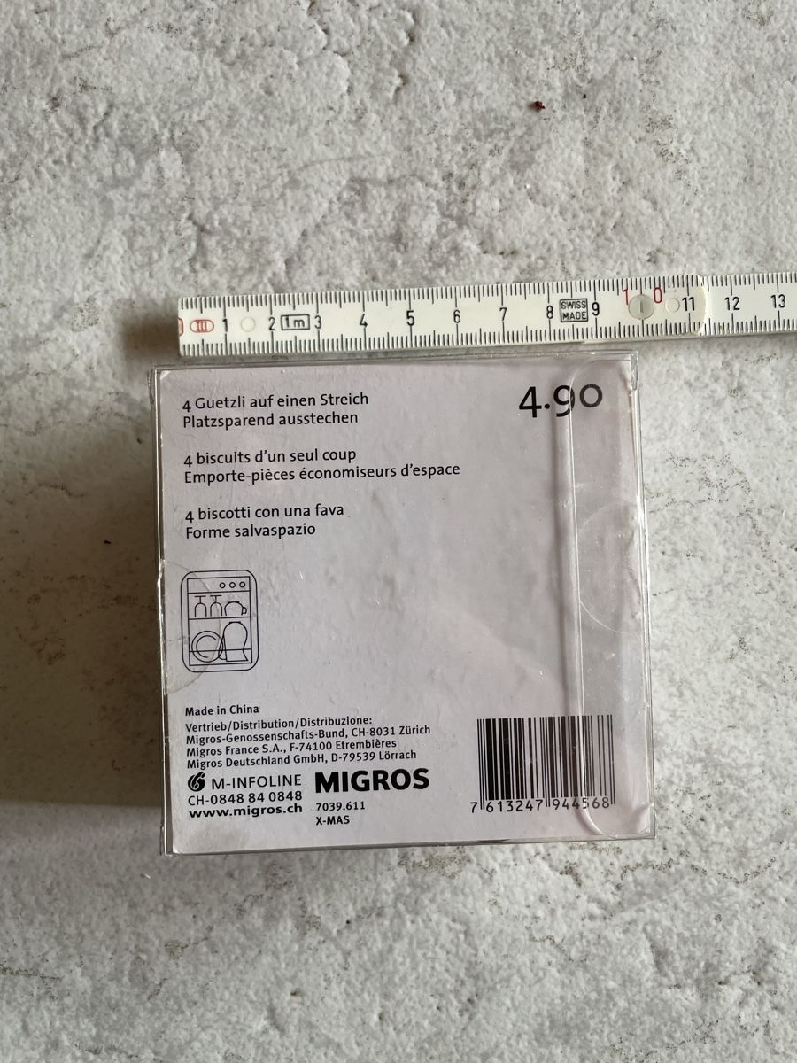 Migros Backformen: Ausstechformen Migros 4er Set Herzform – Gebraucht aus Hindelbank von JohnDeere2020 1