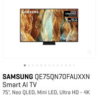 Samsung tv,75"(190cm)NEU ,juli 26
