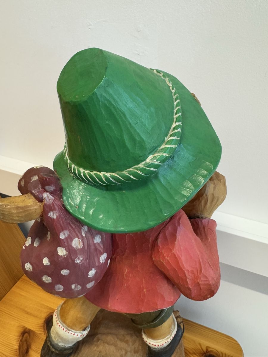 Skulpturen & Statuen: Holzschnitzerei Holz Figur Wanderjunge 43 cm Farbige – Gebraucht aus Morges von SevArt 3