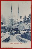 Luzern 1906 - Hofkirche im Winter