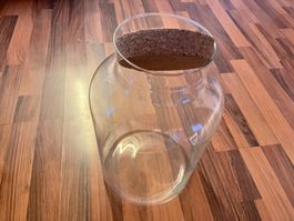 Grosses Glas mit Korkdeckel - D24xh34cm