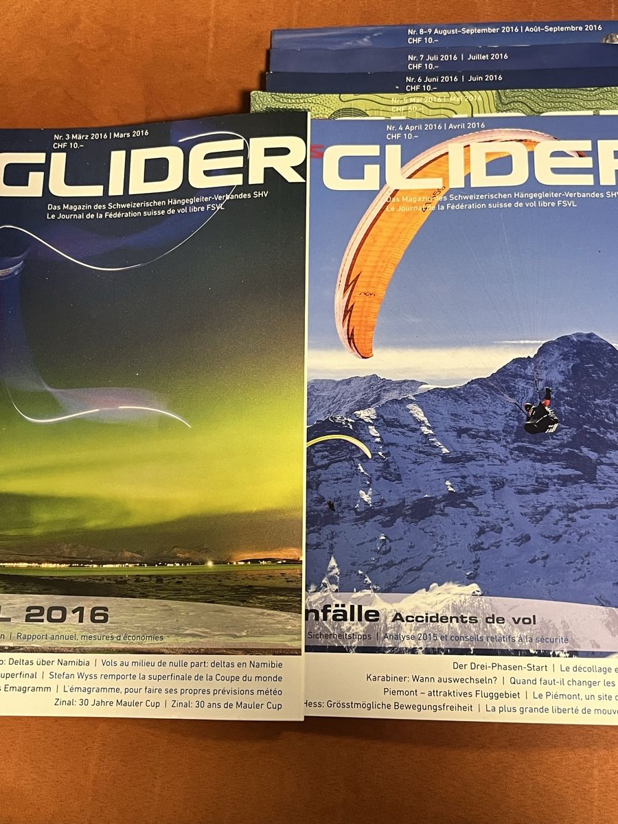 Riviste & Magazine: Swiss Glider Magazine 2016 – Usato da Veltheim AG venduto da Sarlara 2