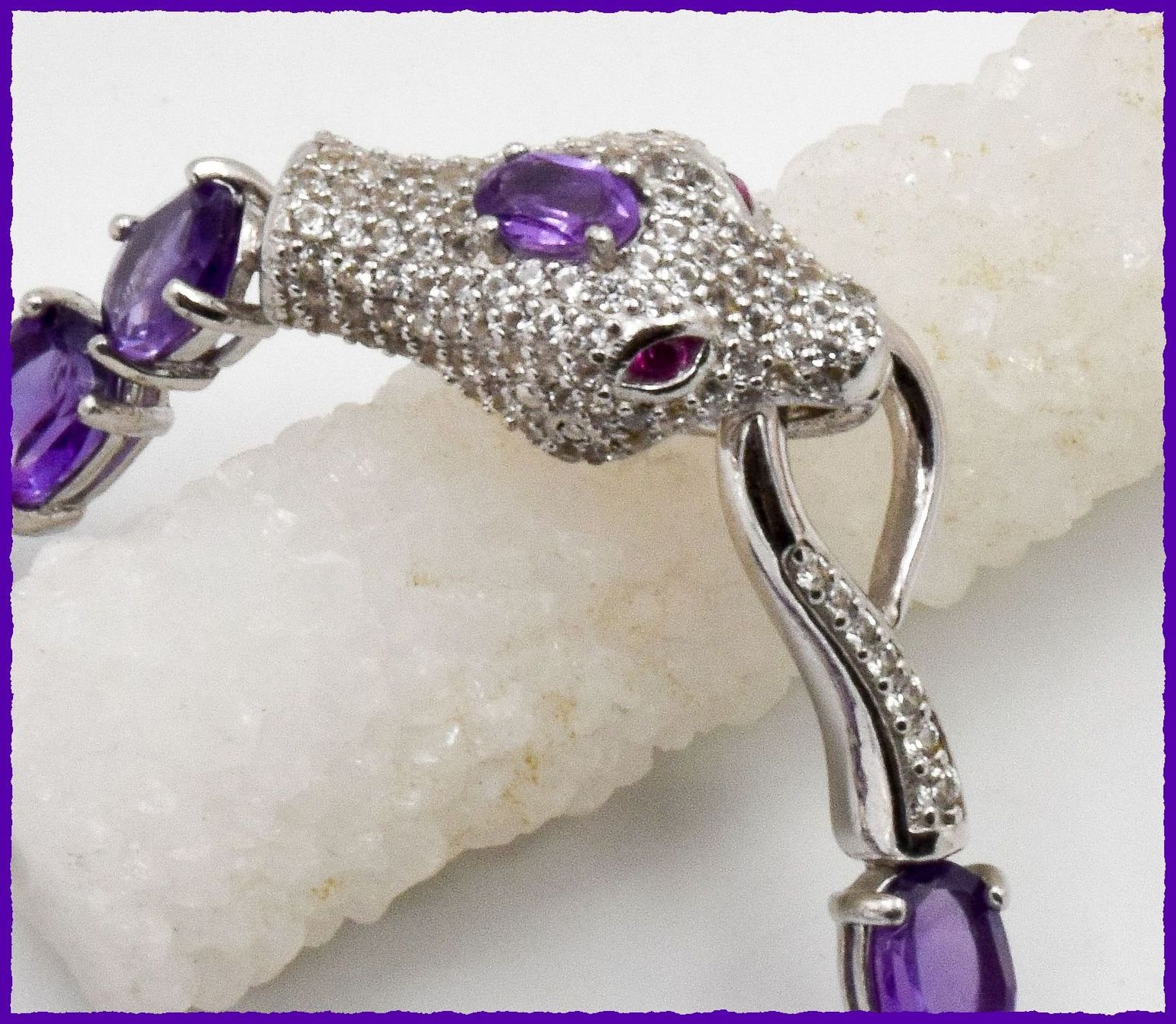 Bracelets: Amethyst Edelstein Armband 925 Silber – D'occasion à Oberglatt ZH par Goldfee1 1