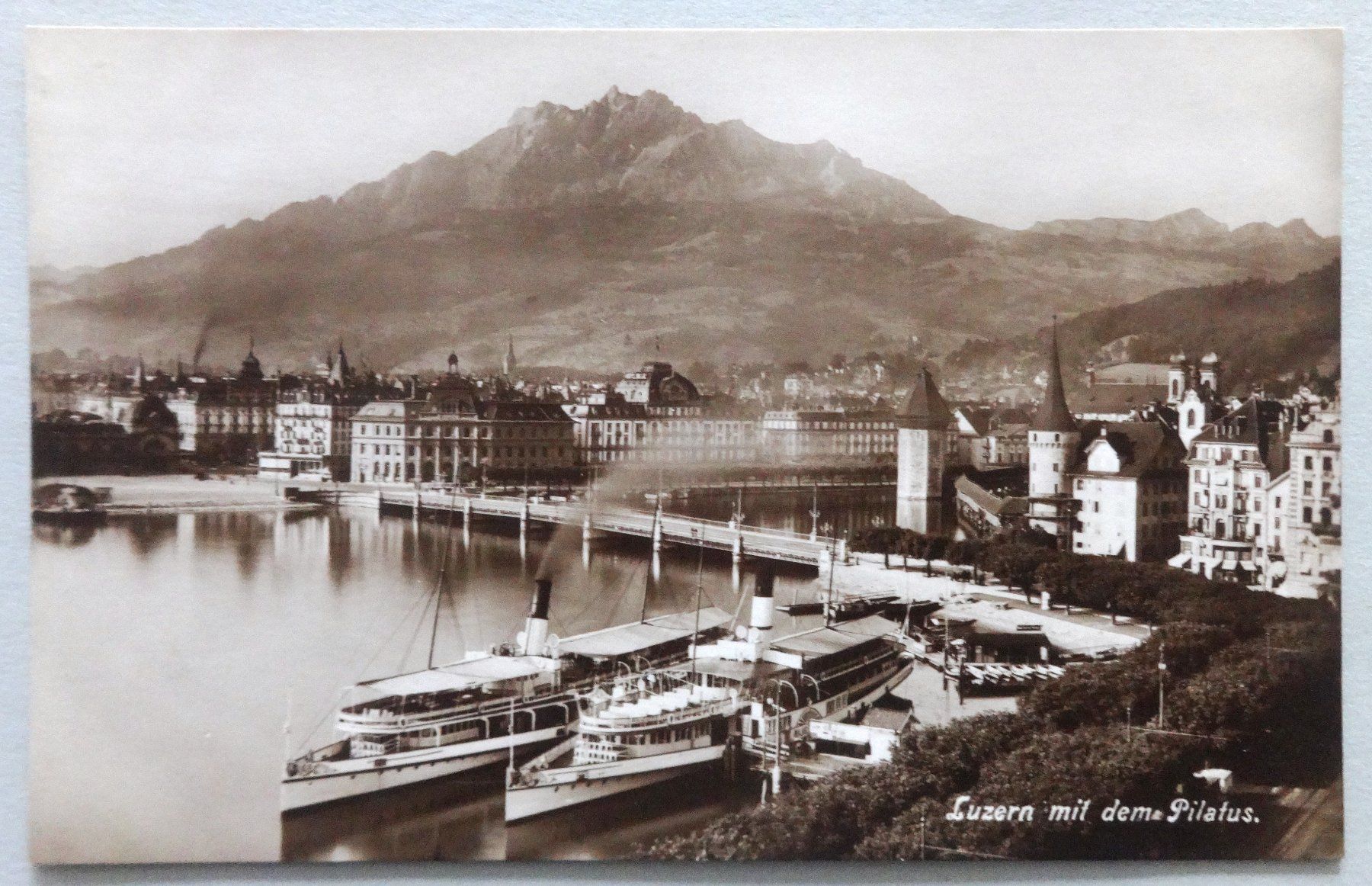 Cartoline postali: Luzern mit dem Pilatus – Usato da Fétigny venduto da Billy2miny