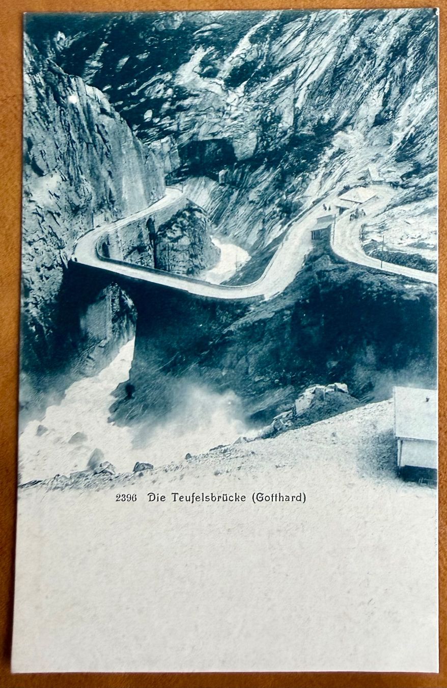 Cartoline postali: Andermatt - Gotthard die Teufelsbrücke - Antik – Usato da Lutry venduto da Ediego