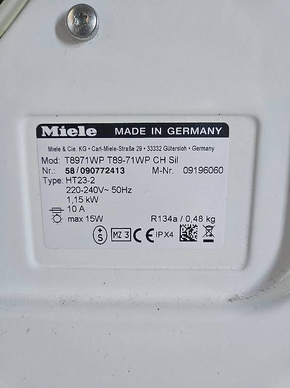 Miele Asciugatrici: Tumbler - WT Miele T8971 WP – Usato da Brugg AG venduto da Benolooser 2