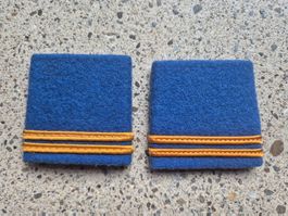  Gradabzeichen Patten Set Oberleutnant Sanitätstruppen