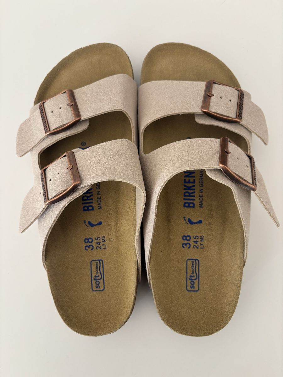 Herrenschuhe: Ungetragene Sandalen Beige, Gr. 38 – Neu (gemäss Beschreibung) aus Solothurn von Sistert 1