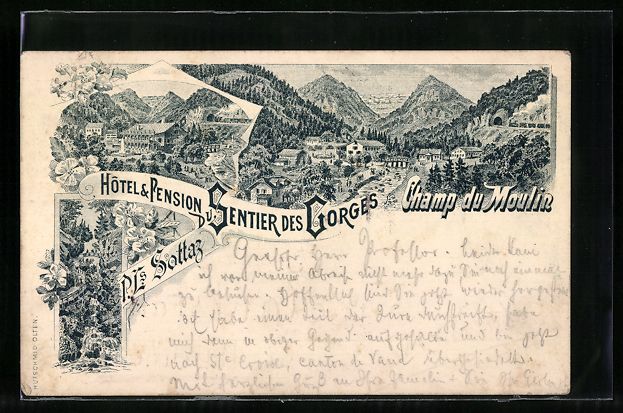 Ansichtskarten: Litho Champ du Moulin, Hotel, Pension Se – Gebraucht aus Berlin von bartko-reher