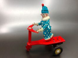 ⭐ Antikes Spielzeug, Clown Vintage Mechanisches Spielzeug,