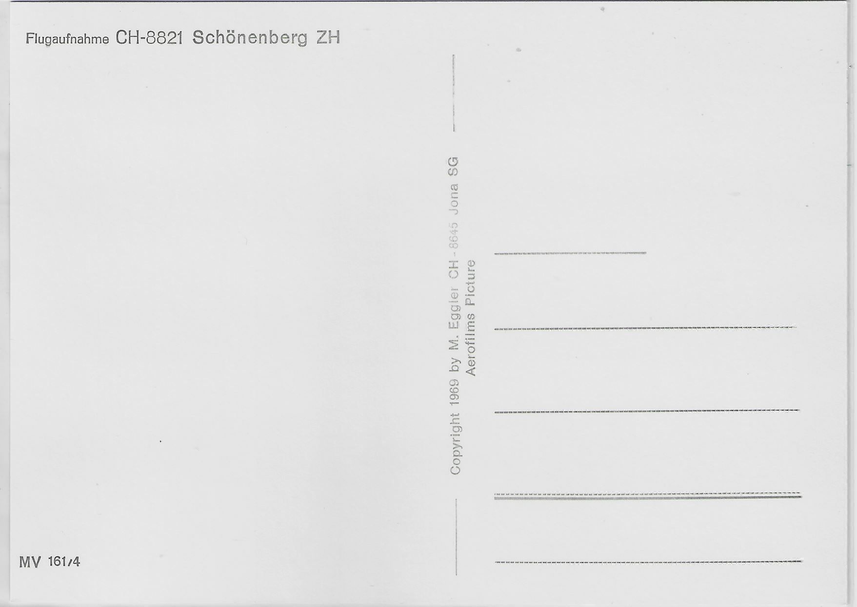 Cartoline postali: Flugaufnahme Schönenberg ZH – Antico da Ettingen venduto da Kartenplanet 1