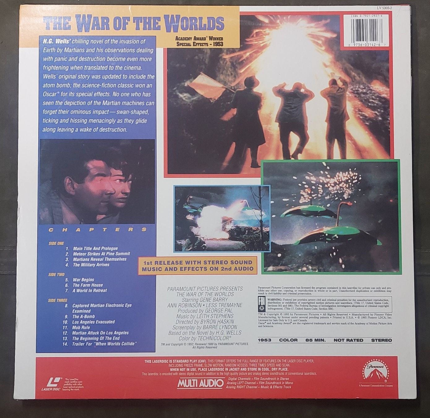 Alle DVDs: Laserdisc NTSC Sci-Fi, Lot de 3 discs – Gebraucht aus Chapelle-s-Moudon von gerryp 2