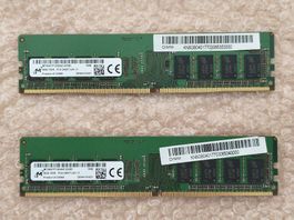 Micron 16 GB (2x8 GB) DDR 4 2400 MHz RAM Arbeitsspeicher