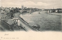 Basel – Ponte sul Reno con vista del Münster