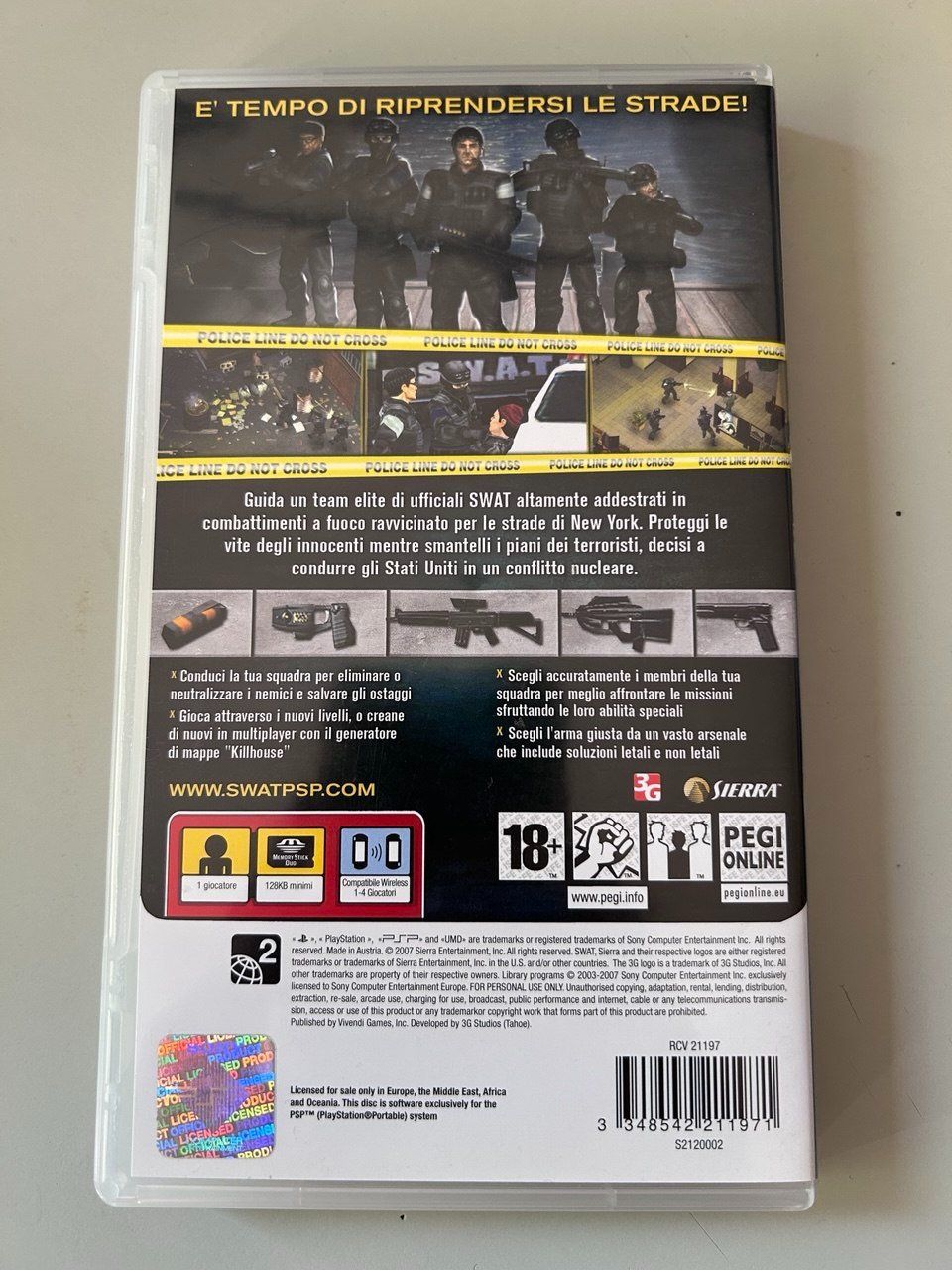 Sony Giochi: SWAT: Target Liberty per PlayStation Portable – Usato da Giubiasco venduto da LorisVale 1