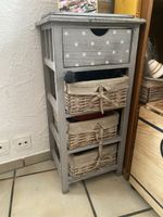 2Stk: Small Chest with Drawer and Baskets Grey Stars