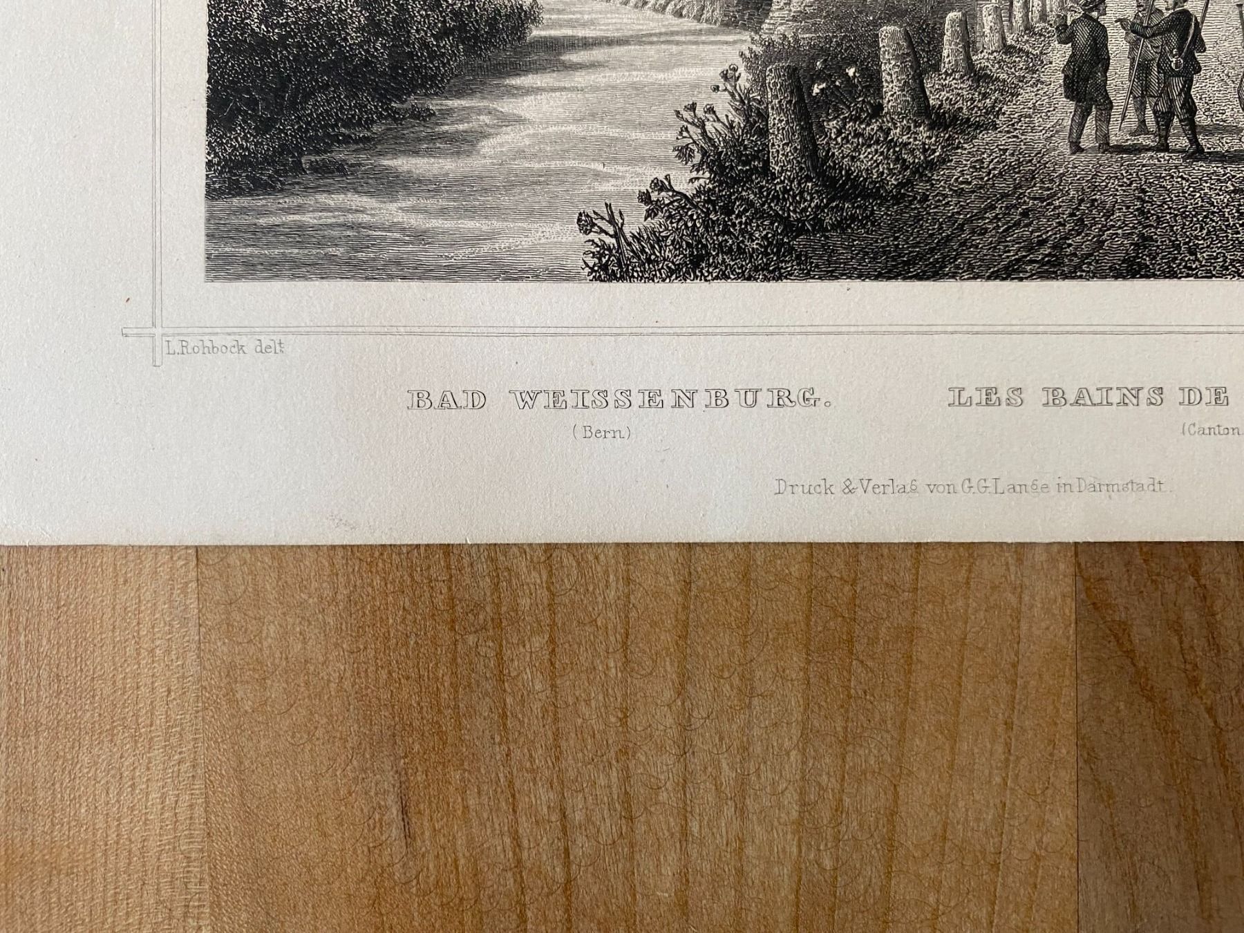 Incisioni: Stich " Bad Weissenburg" – Usato da Gerzensee venduto da Zelg30 2