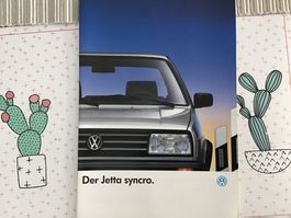 VW Jetta Syncro Verkaufsprospekt Januar 1989