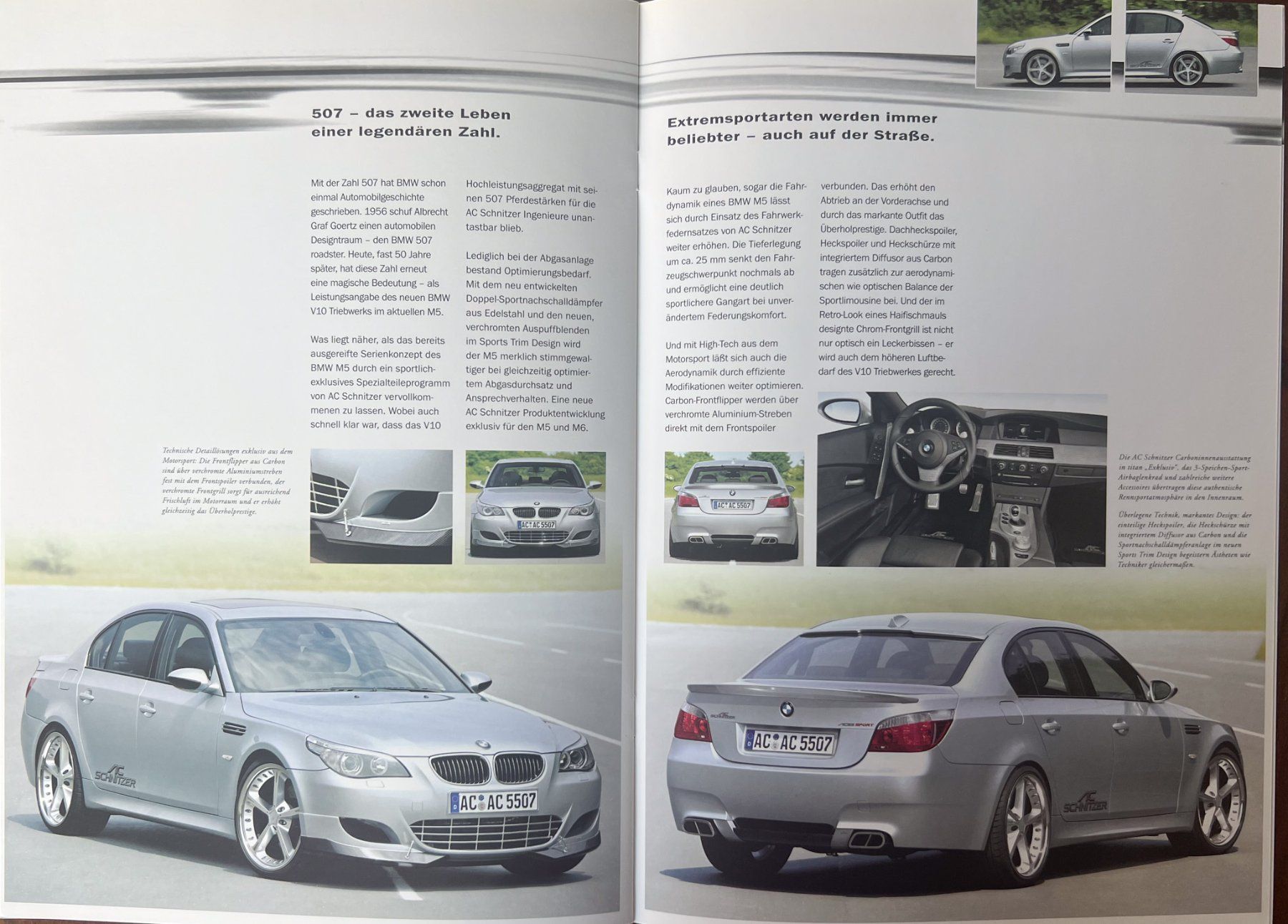 BMW Dokumente: PROSPEKT | BMW - AC SCHNITZER ACS5 / M5 - E63/E61 | AB 2005 – Gebraucht aus Unterägeri von Isha04 5