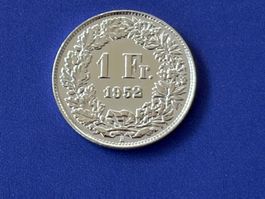 1 Fr. 1952 sehr vorzüglich für Münzensammler