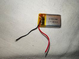 Einbauakku 3.7V, 120 mAh 15X25X4 mm