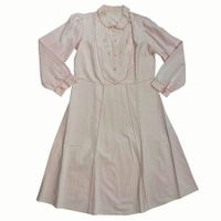Nachthemd antik rosa Handstickerei Baumwolle VINTAGE 30s
