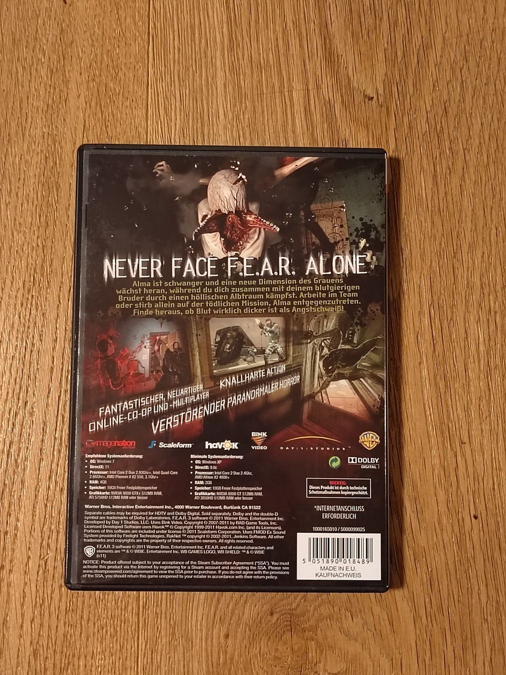 Spiele: F.E.A.R. 3 PC 2011 DE Selten – Gebraucht aus Fribourg von Nooky 1
