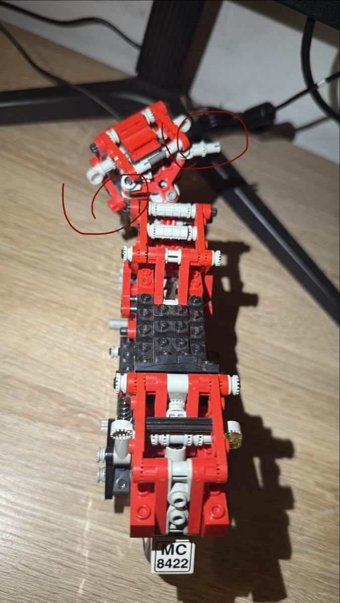 Lego Kit di costruzioni: Vintage LEGO Technic Motorcycle MC 8422 Red – Usato da  venduto da  4