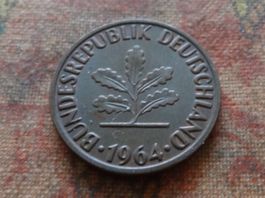 DEUTSCHLAND 2 Pfennig 1964