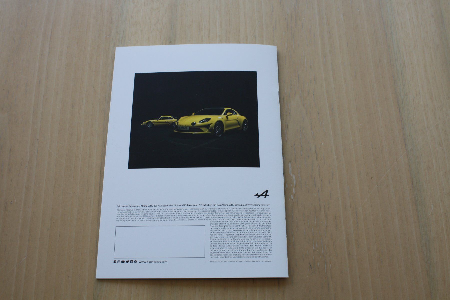 Renault Documenti: Alpine A110 Colour Edition Prospekt 2/2020 – Usato da Wikon venduto da erwin400 6