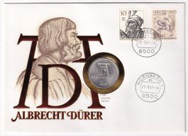 Münzbrief Deutschland Albrecht Dürer 1991