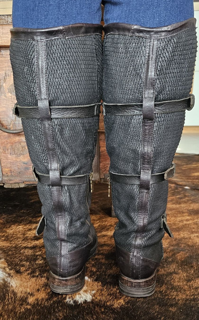 A.S.98 Scarpe da donna: AS 98 Lederstiefel, Schwarz, Grösse 39 – Usato da Kollbrunn venduto da Antikmann 4
